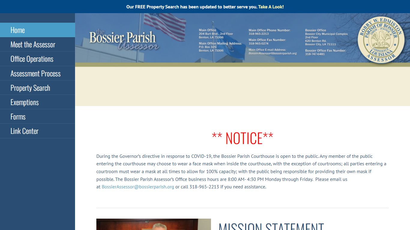 Bossier Parish Tax Assessor – We're Here to Serve